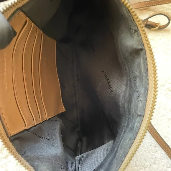 Burberry Tan and Red Crossbody Bag - Picture 10 of 12